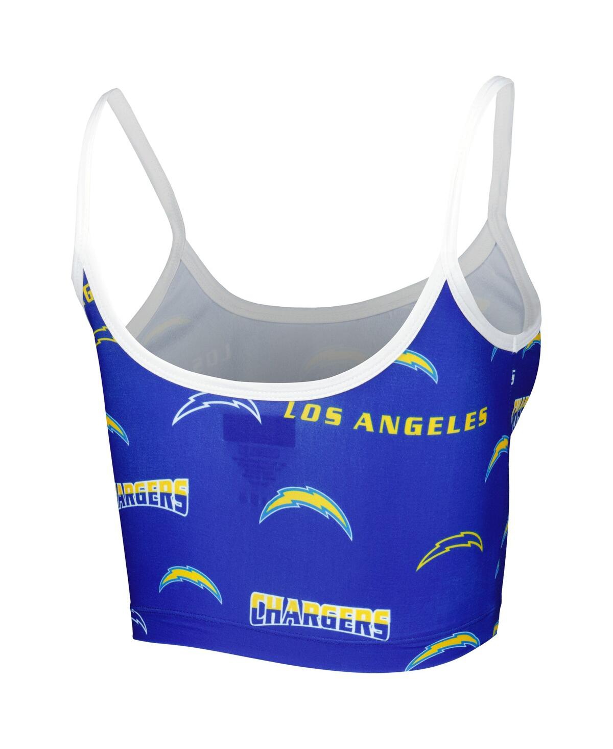 Concepts Sport Women's  Powder Blue Powder Blue Los Angeles Chargers Breakthrough Allover Knit Lounge In Powder Blue