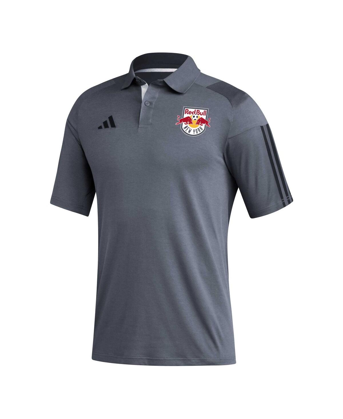 Shop Adidas Originals Men's Adidas Gray New York Red Bulls 2023 On-field Training Polo Shirt