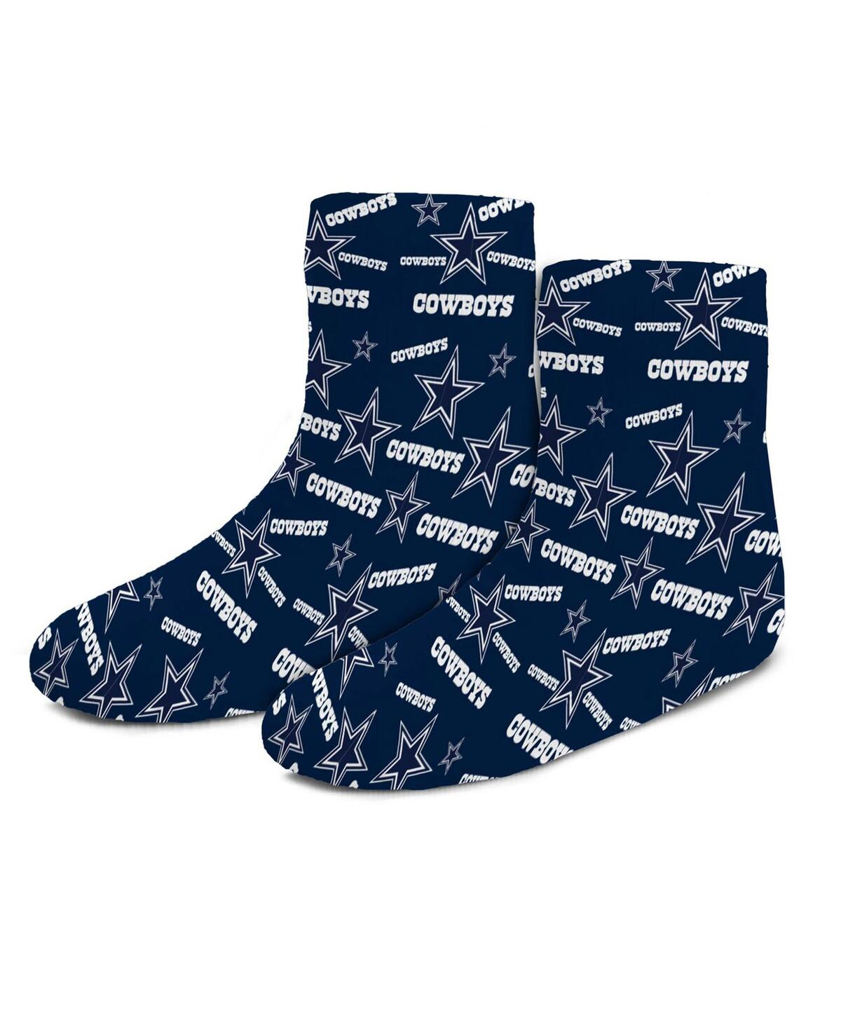 For Bare Feet Babies' Toddler Boys And Girls  Dallas Cowboys Word Stripe Socks In Navy