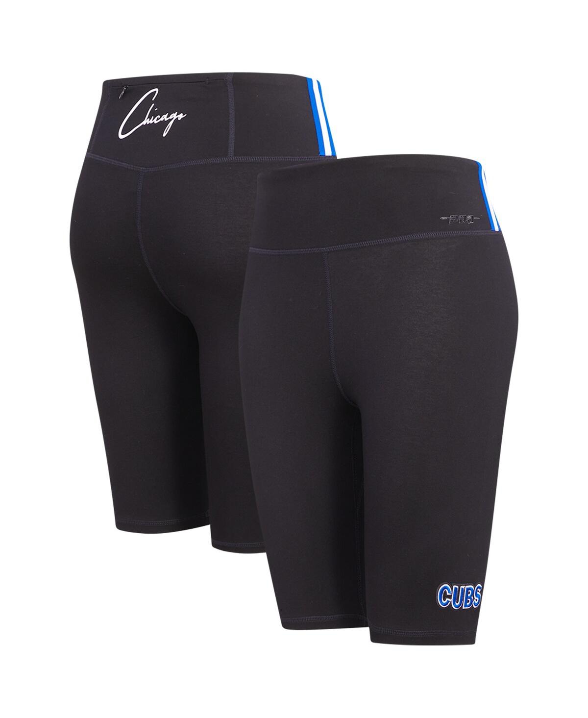 Shop Pro Standard Women's  Black Chicago Cubs City Scape Bike Shorts