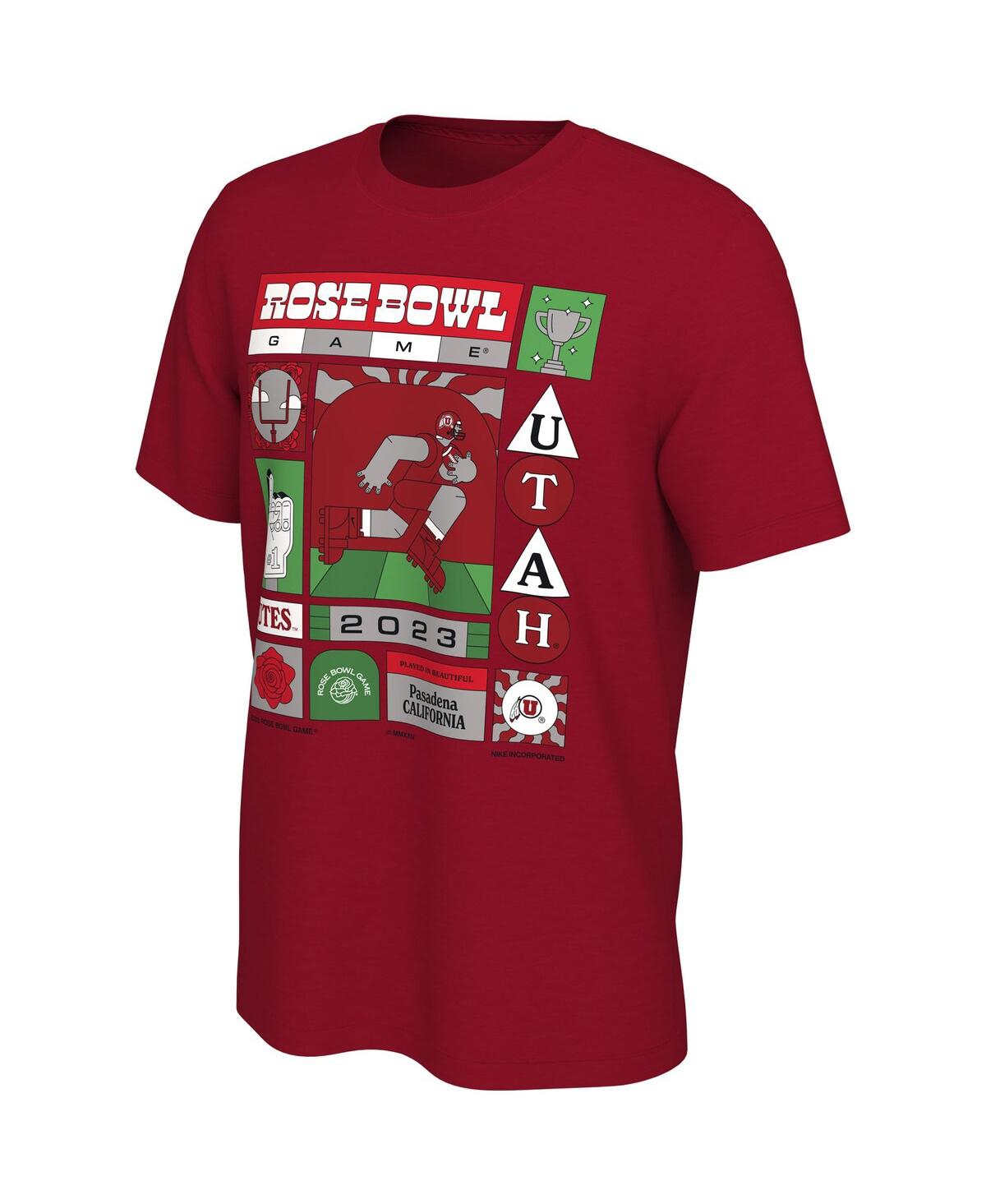 Shop Nike Men's  Red Utah Utes 2023 Rose Bowl Illustrated T-shirt