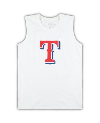 Women's White, Royal Texas Rangers Plus Size Tank Top and Shorts Sleep Set