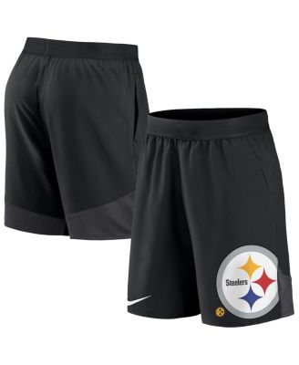 Men s Black Pittsburgh Steelers Stretch Performance Shorts