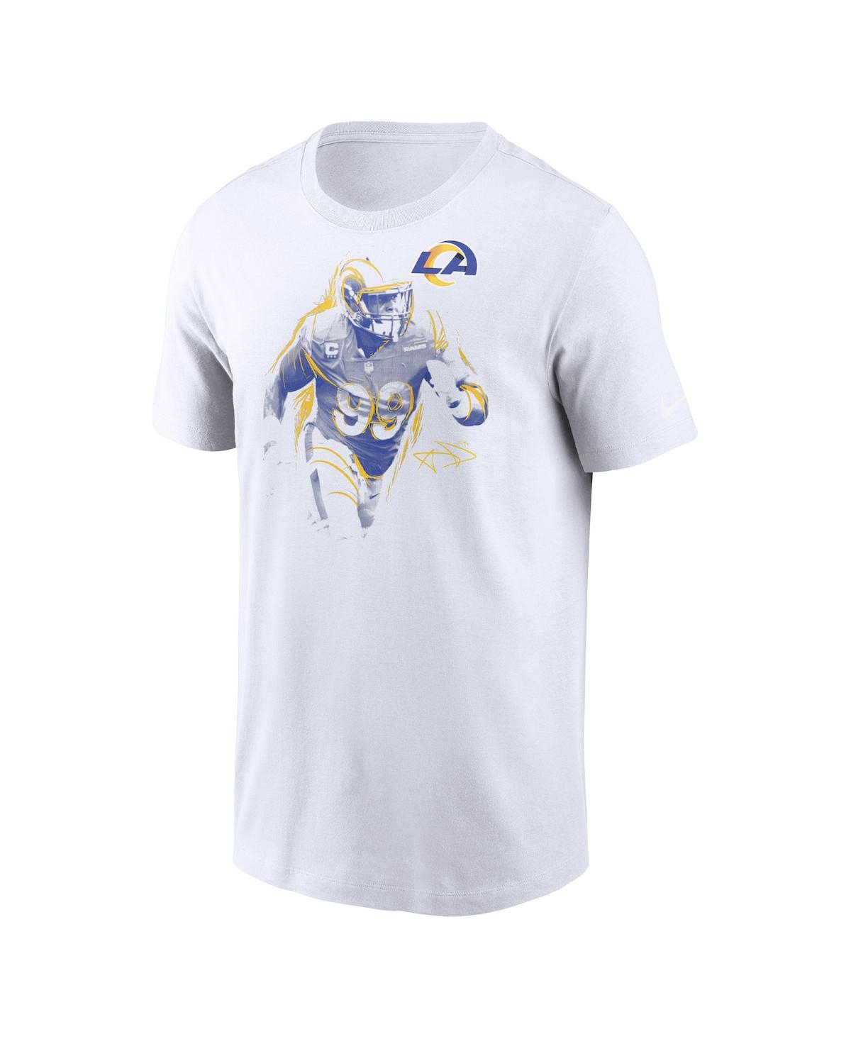Nike Aaron Donald White Los Angeles Rams Player Graphic T-shirt In White