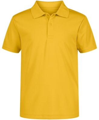 Little Boys Uniform Quick Dry Short Sleeve Performance Stretch Polo