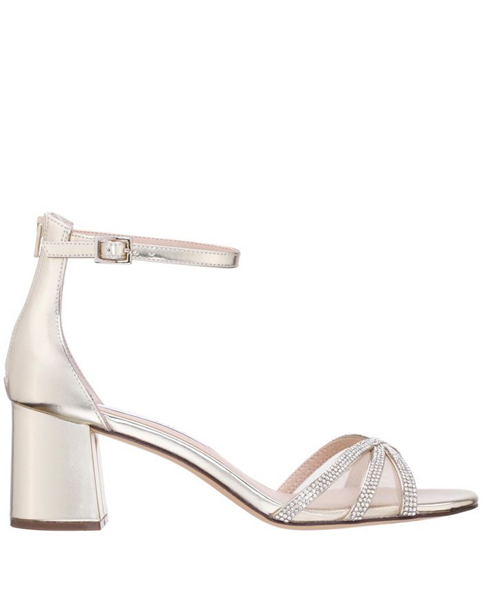 Nina Women's Brooke Block Heel Evening Sandals Macy's