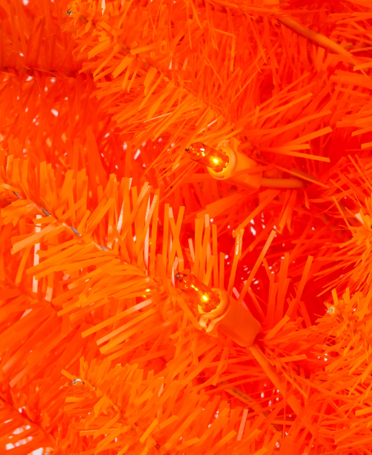 Kurt Adler Pre-Lit Orange Slim Tree