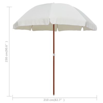 Parasol with Steel Pole 94.5" Sand