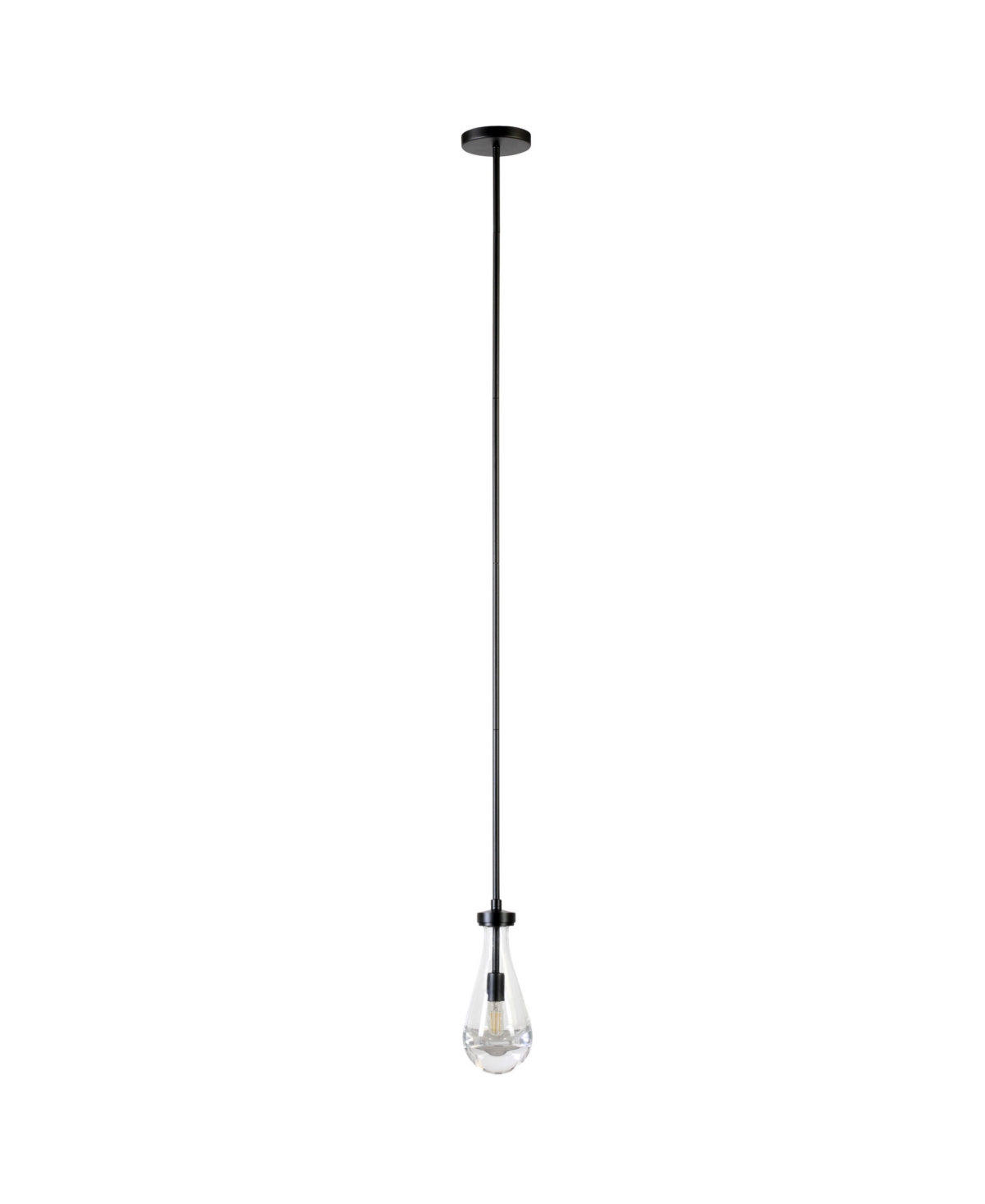 Hudson & Canal Twyla 5" Wide Pendant With Glass Shade In Blackened Bronze