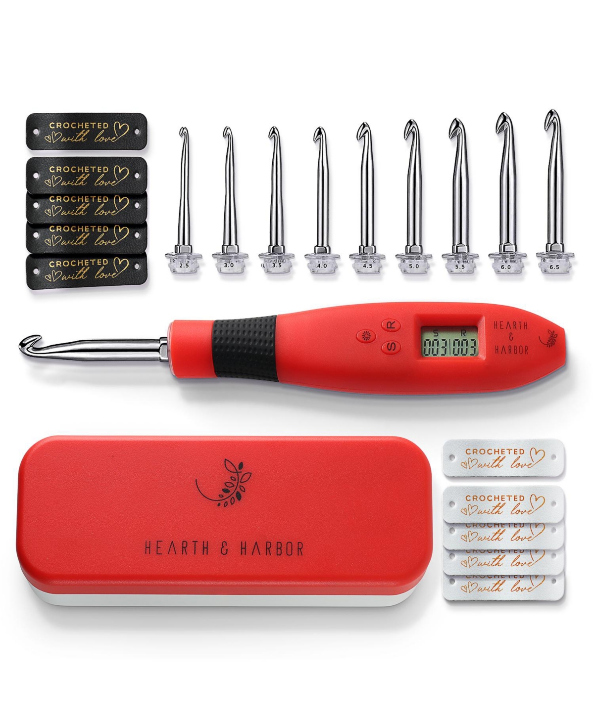 Digital Crochet Stitch and Row Counter Tool - Assorted Pre-pack