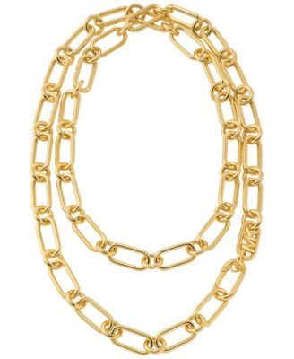 Michael Kors 14K Gold Plated Empire Chain Double Layer Necklace