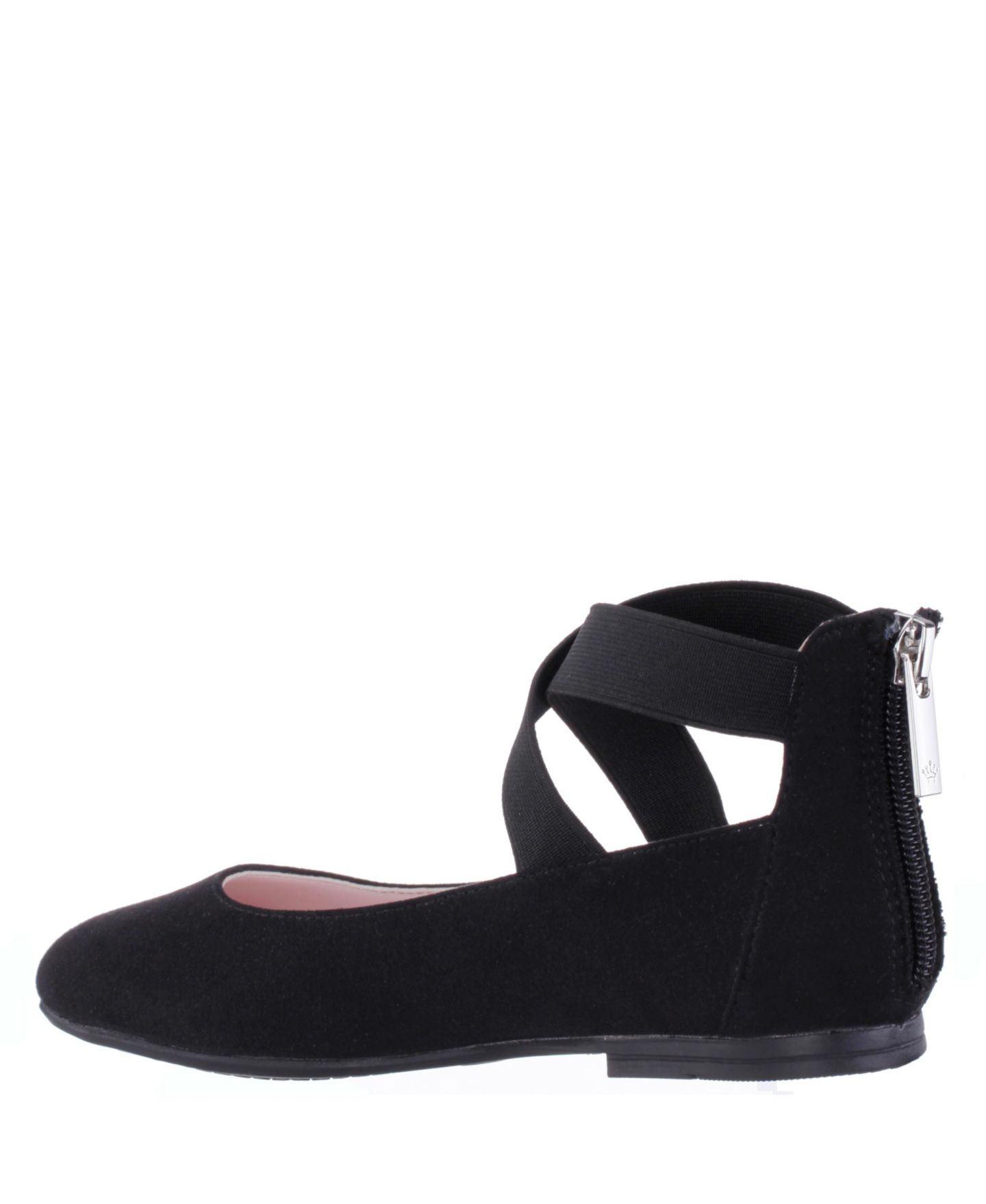 Балетки Nina Marissa Crisscross Ankle Strap Ballet Flat для девочек, цвет: Чёрный — фото 6