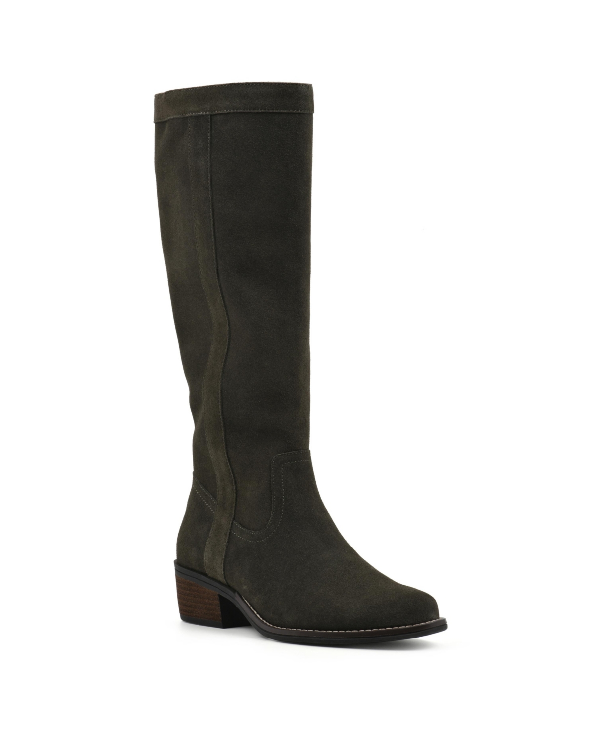 White Mountain Women's Altitude Wide Calf Knee High Boots -Suede