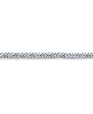 Cubic Zirconia Marquise Shape CZ 25 CTW Alternating Black White Clear Blue Tennis Bracelet 7.5 Inch