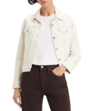White jean sales jacket macys