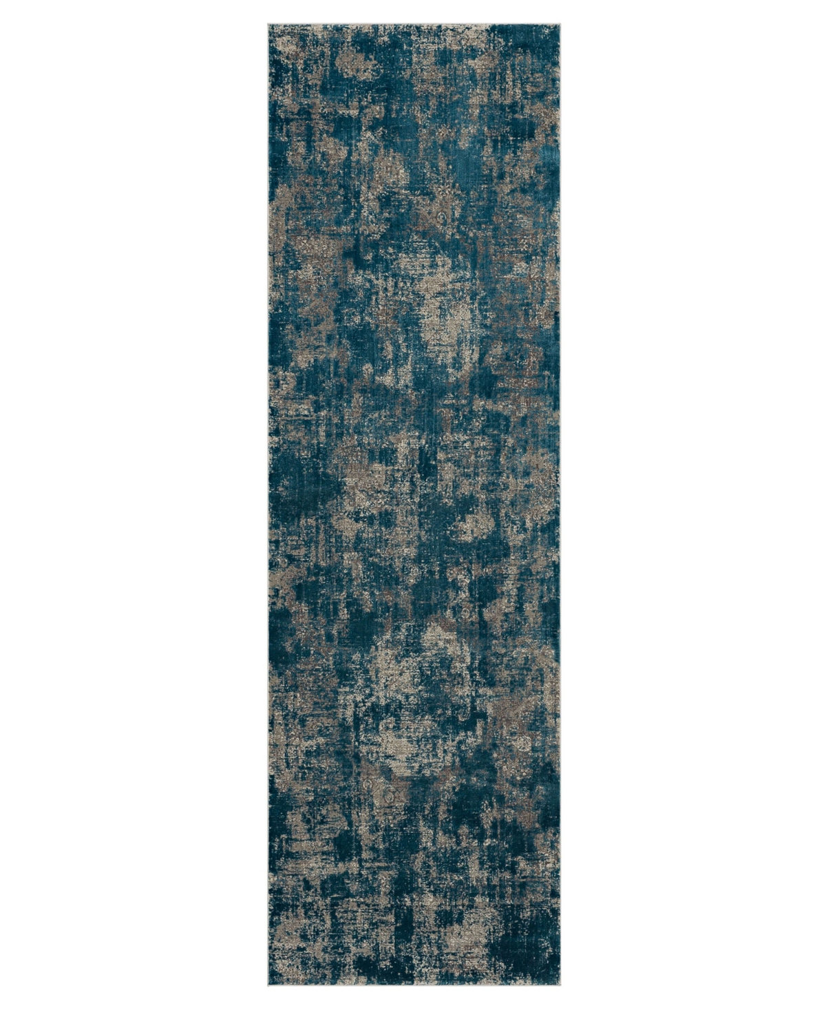Karastan Tryst Bari Runner Area Rug, 2'6 X 8' In Gray/blue