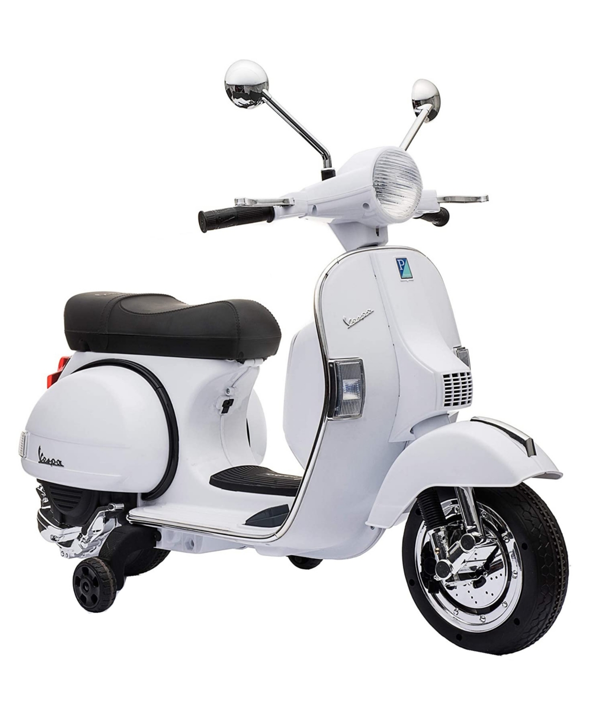 Best Ride On Cars Kids' Vespa Scooter 12v Powered Ride-on In White