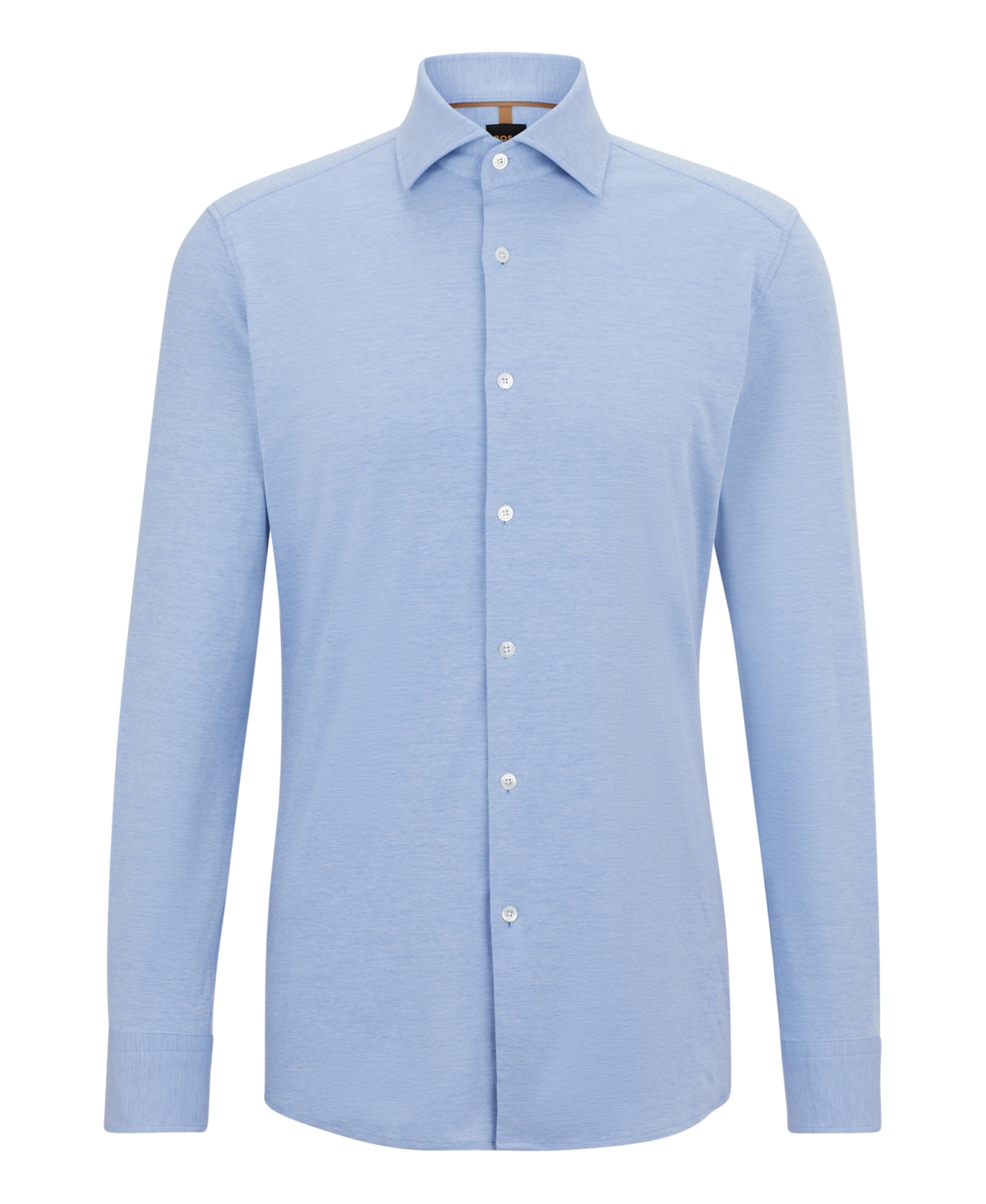 Shop Hugo Boss Boss By  Men's Slim-fit Shirt In Open Blue