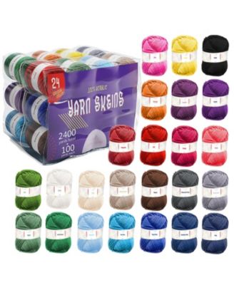 24 Pack of Crochet Yarn Skeins