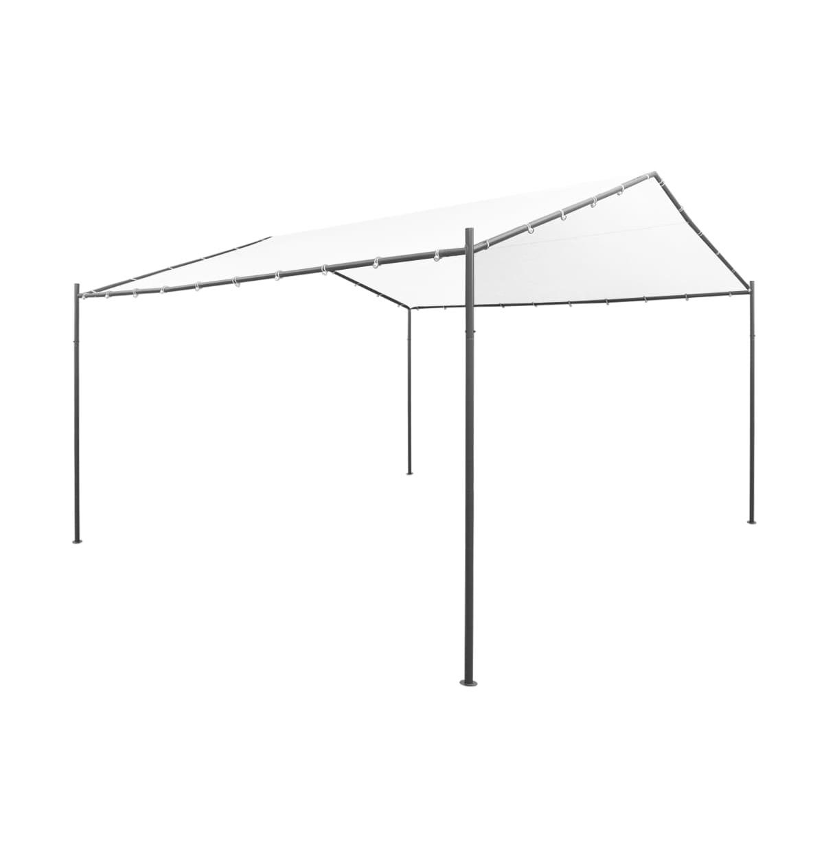 Garden Gazebo 157.5"x157.5"x102.4" White 0.6 oz/ftÂ² - White