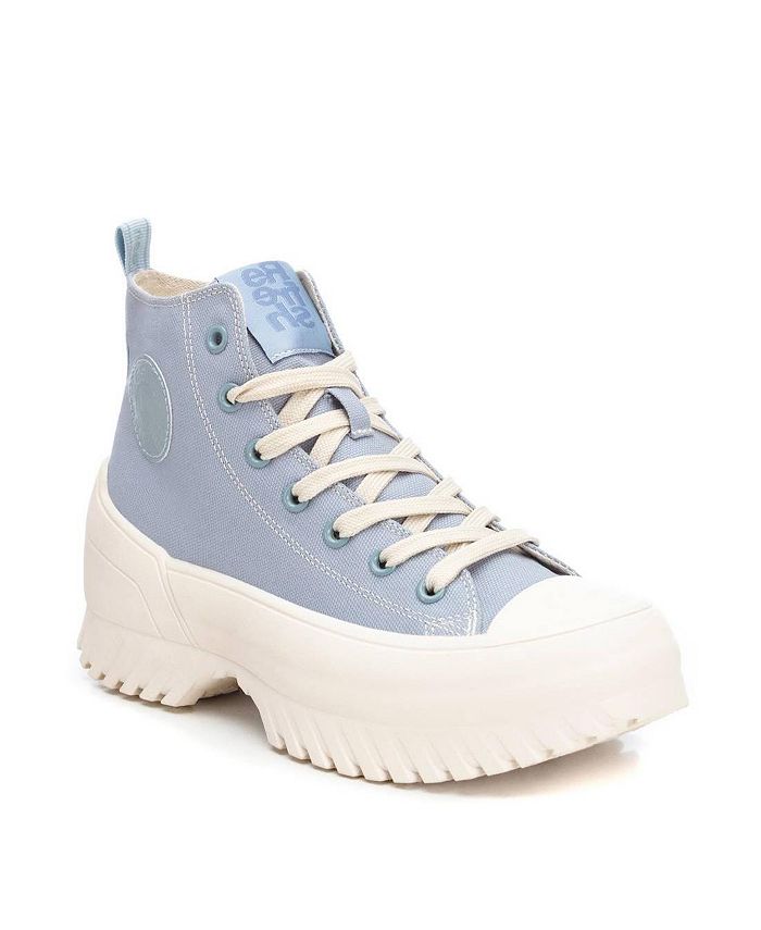 XTI Women's Canvas Platform High-Top Sneakers By XTI - Macy's