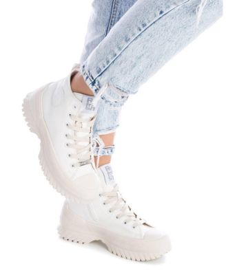 Women's Canvas Platform High-Top Sneakers By