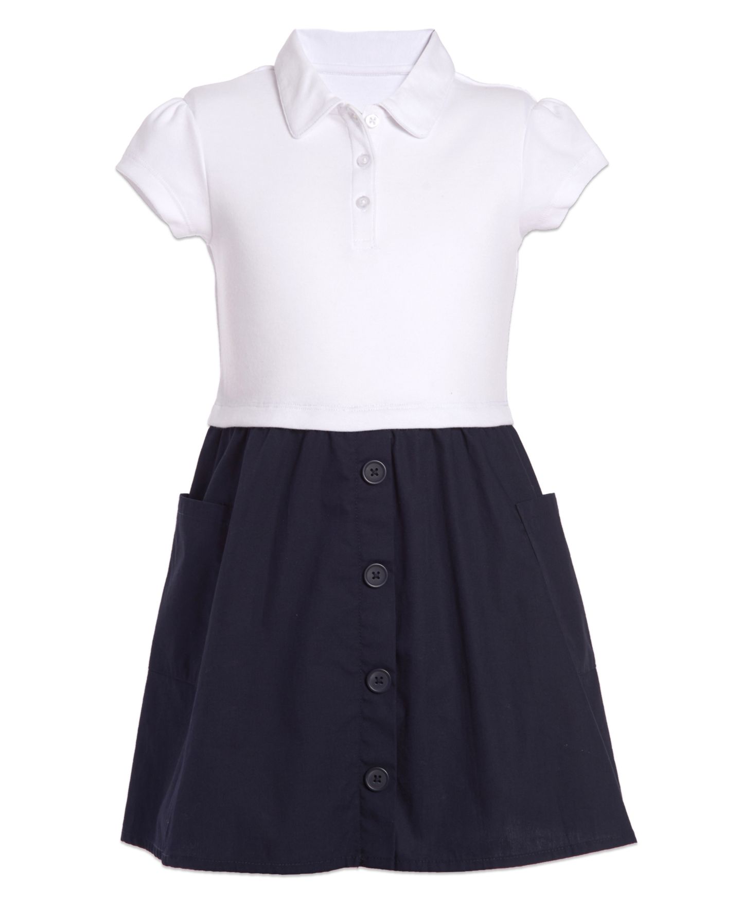 Платье Nautica Uniform 2 Tone Interlock Dress для девочек — фото 1