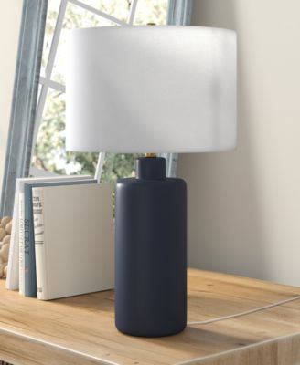 Carlina 25" Linen Shade Tall Ceramic Table Lamp