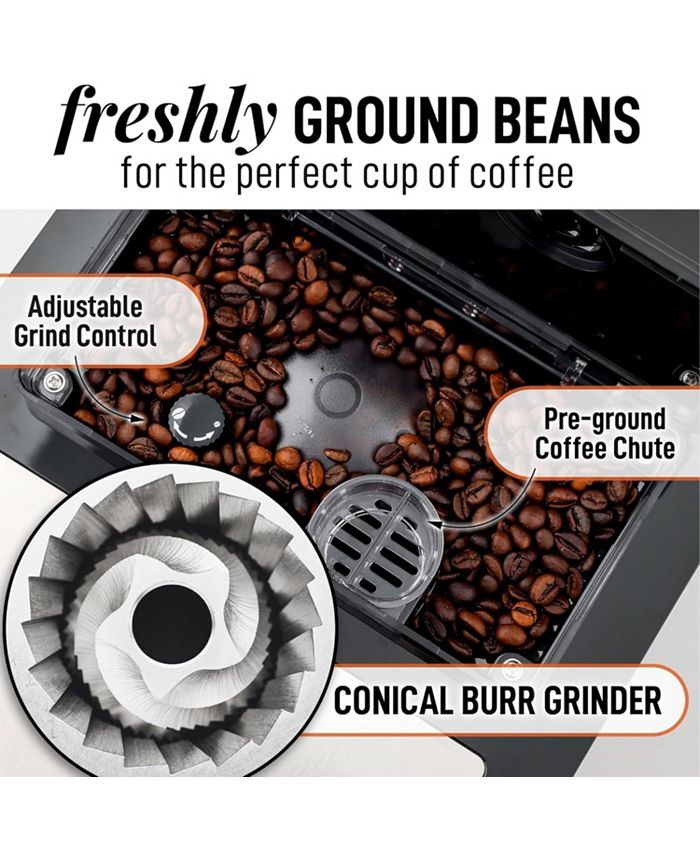 Zulay Kitchen Magia AMPRO Automatic Espresso Machine with Grinder and