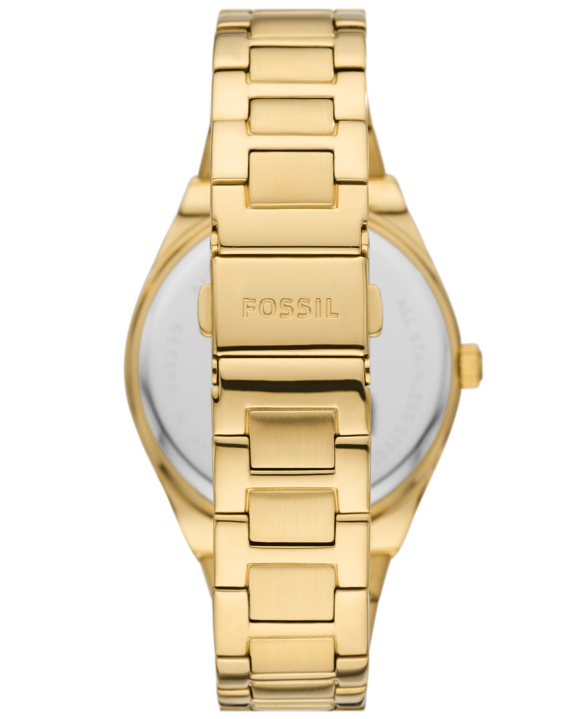 Fossil Women's Scarlette Three-Hand Date Gold-Tone Stainless Steel Watch, 38mm - Gold-Tone
