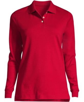 Women's Long Sleeve Interlock Polo Shirt