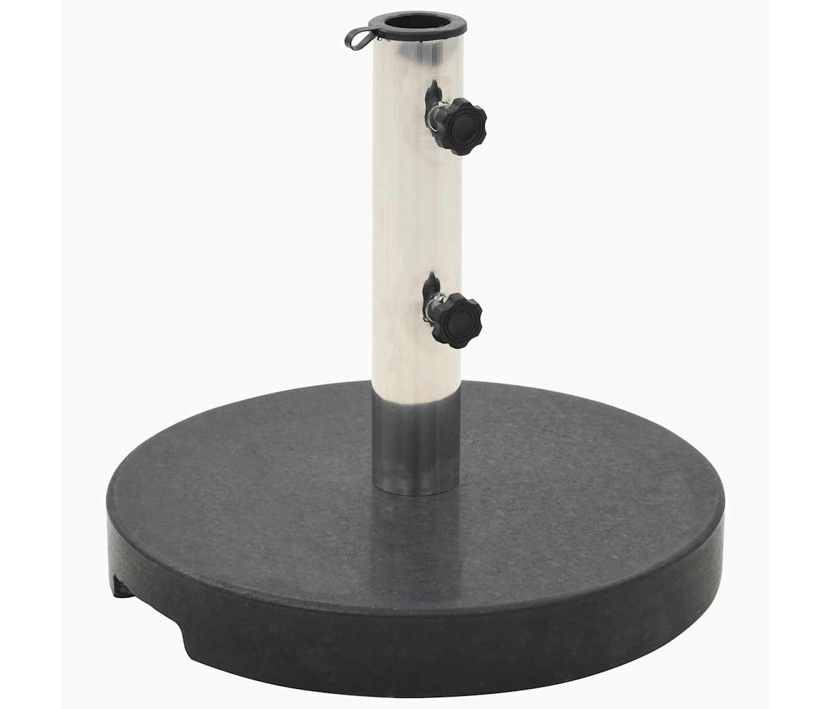 Parasol Base Granite 44.1 lb Round Black - Black
