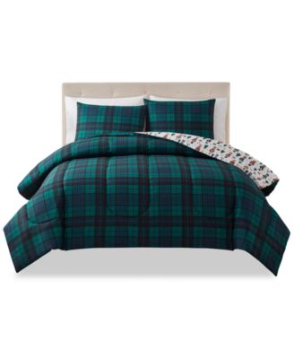 Keeco Holiday Nutcracker 3-Pc. Comforter Set, Created for Macy's