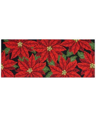 Nourison Home - Poinsettia Hand Hooked Accent Runner, 20" x 50"