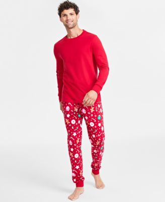Family Pajamas - Men's Sweets Printed Pajamas Set