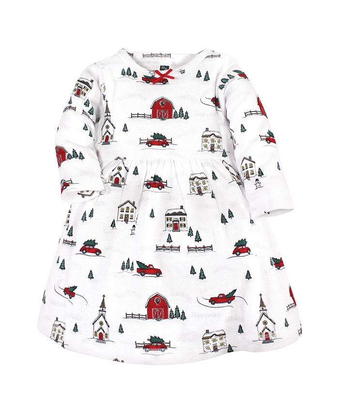 Hudson Baby Infant Girl Cotton Dresses, Christmas Scene Macy's