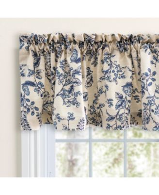 Waverly Gardens Rod Pocket Insert Curtain Valance 42"W x 13"L