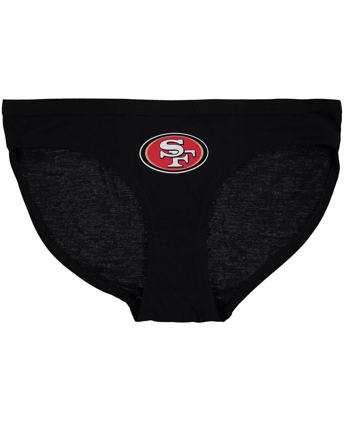 Women's Concepts Sport Black San Francisco 49ers Solid Logo Panties - Black