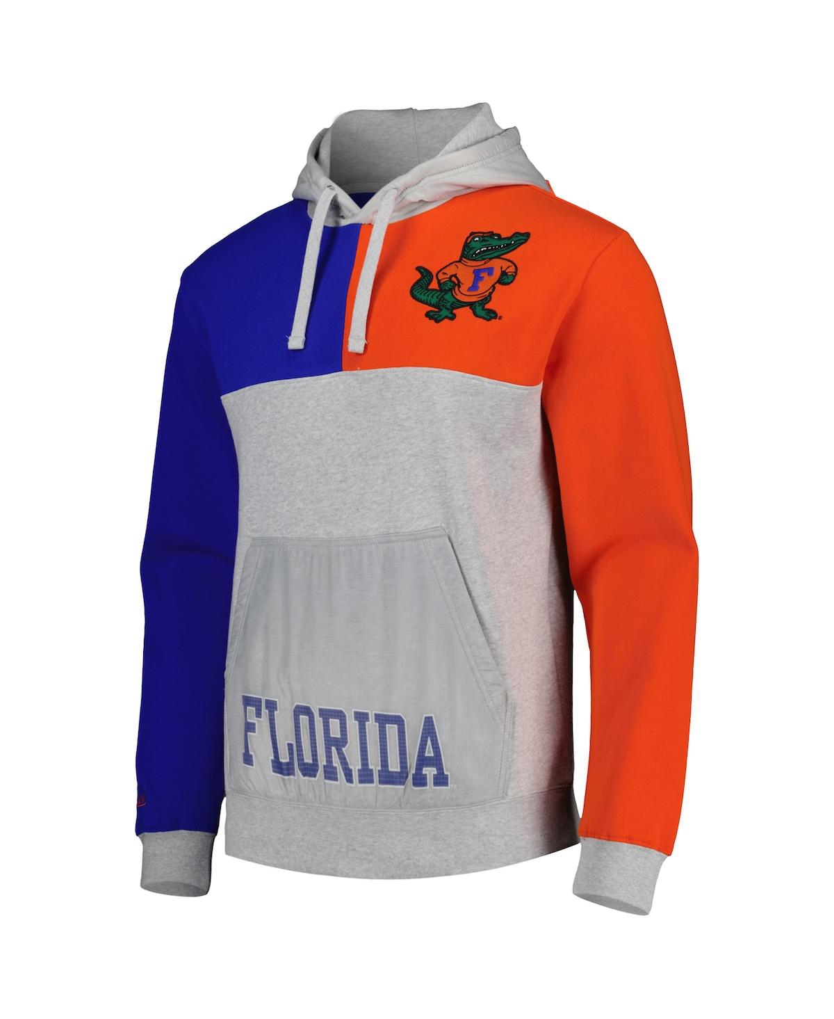 Shop Mitchell & Ness Men's  Heather Gray Florida Gators Tie-breaker Pullover Hoodie