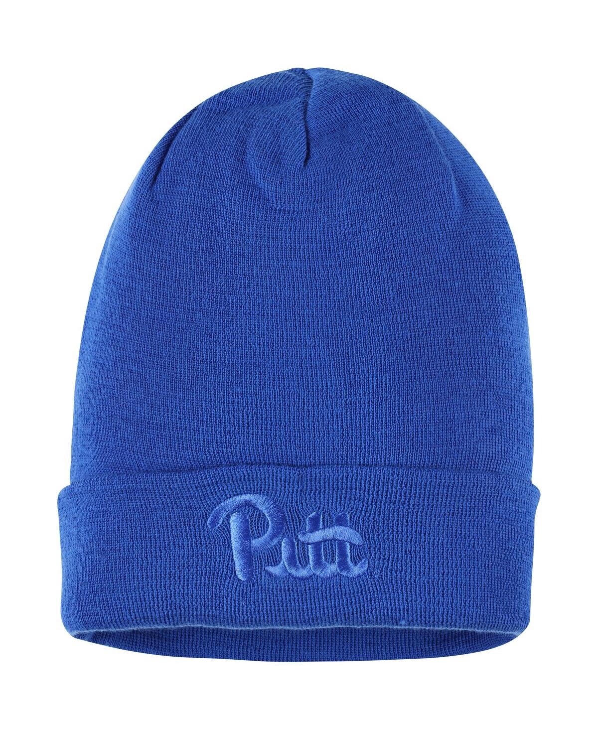Shop Nike Men's  Royal Pitt Panthers Tonal Cuffed Knit Hat