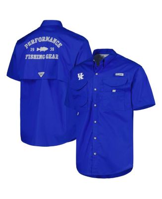 Columbia Men's Royal Kentucky Wildcats Bonehead Button-Up Shirt - Macy's