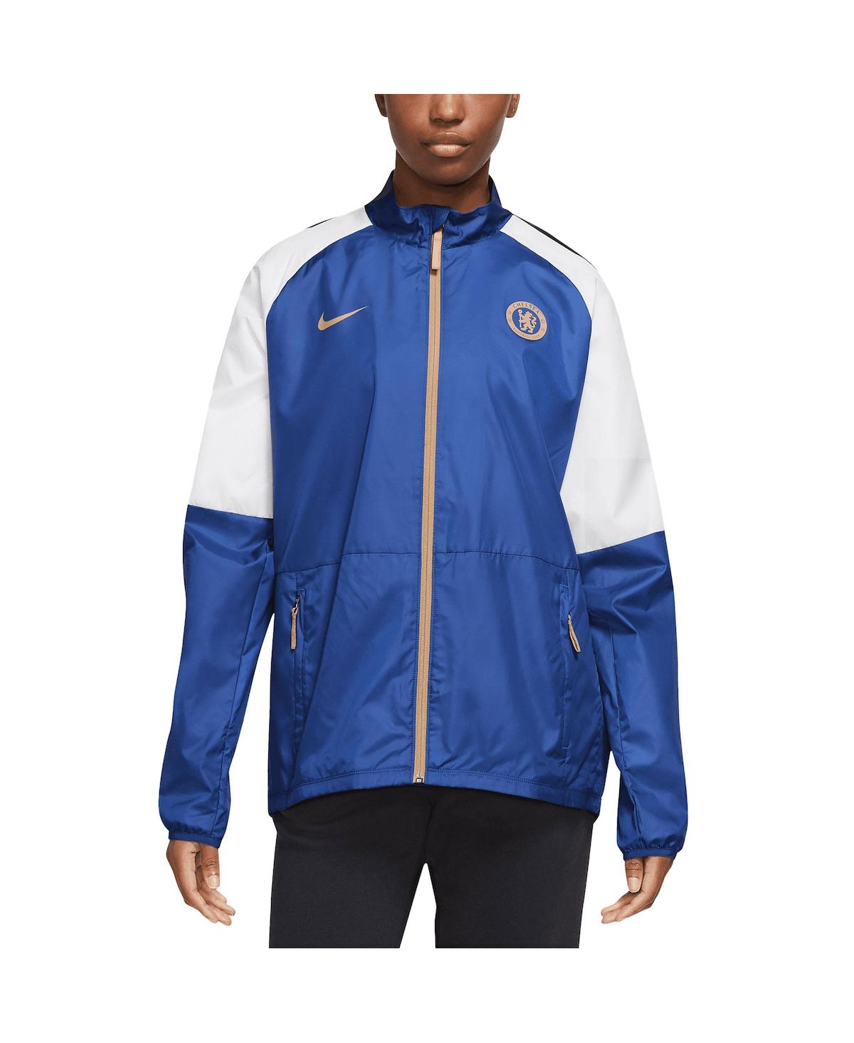 Shop Nike Men's Chelsea  Blue 2023/24 Academy Awf Raglan Full-zip Jacket