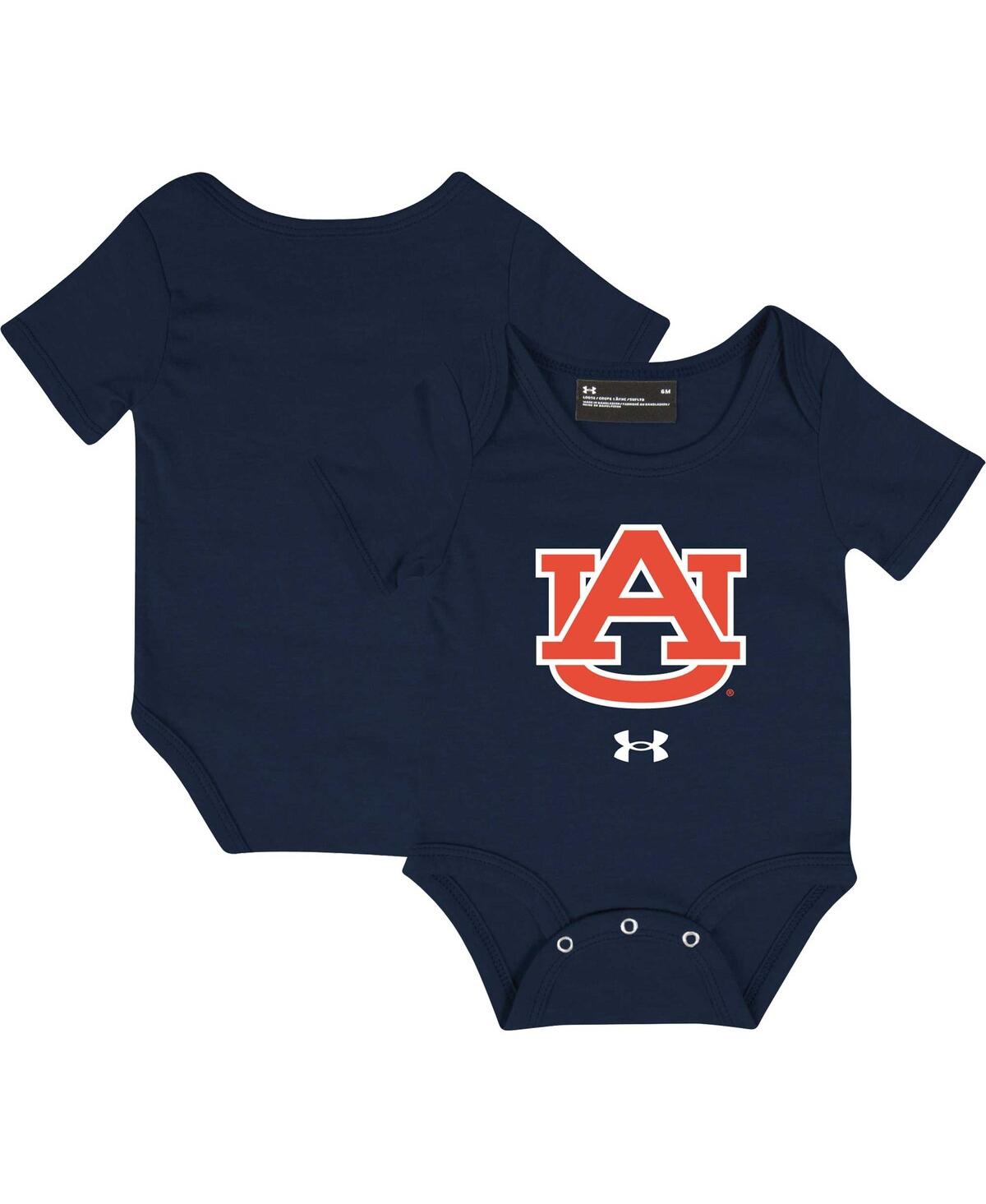 Under Armour Babies' Infant Boys And Girls  Navy Auburn Tigers Logo Bodysuit