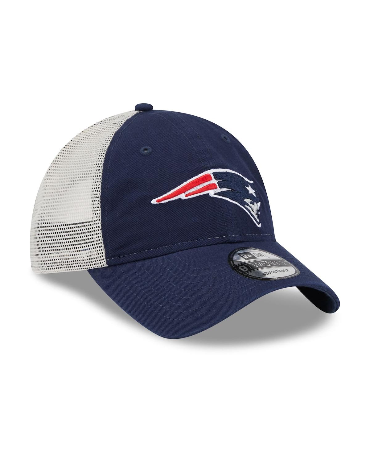 Men's New Era Natural New England Patriots Loyal 9TWENTY Trucker Snapback Hat - Natural