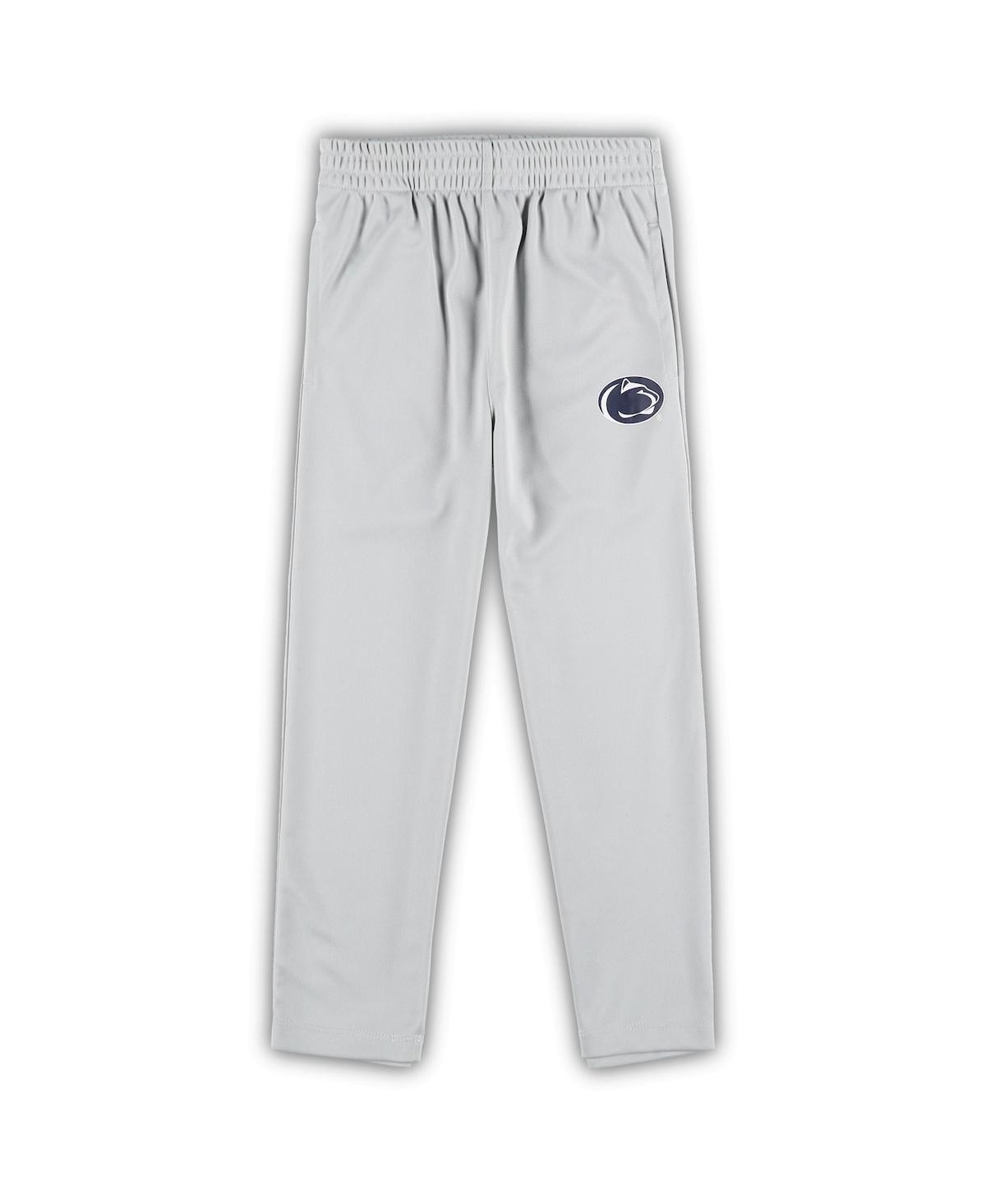 Outerstuff Little Boys And Girls Navy, Gray Penn State Nittany Lions Red Zone Jersey And Pants Set In Navy,gray