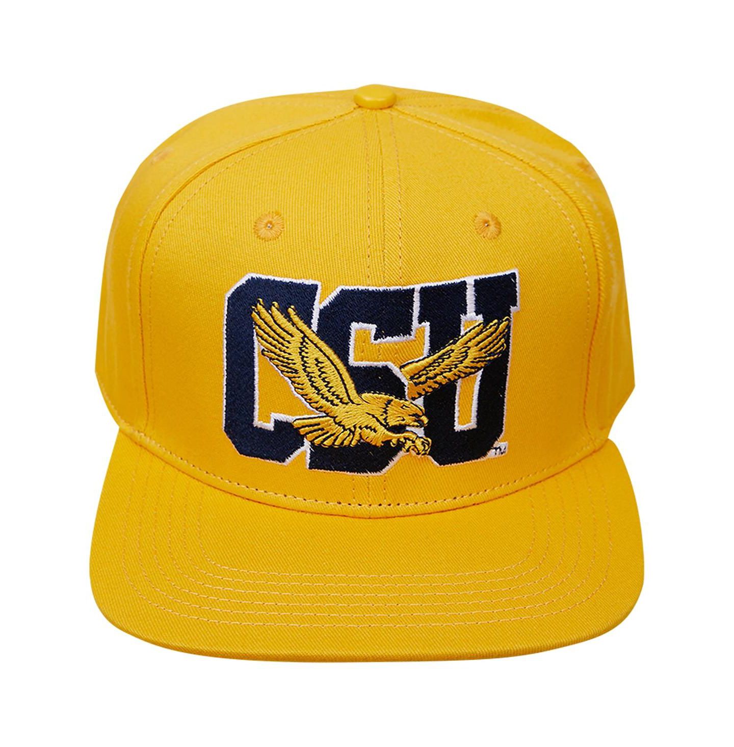 Мужская кепка Pro Standard Gold Coppin State Eagles Evergreen CSU Snapback Hat — фото 3