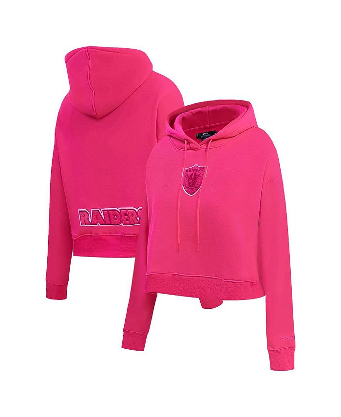 Raiders crop sales top hoodie