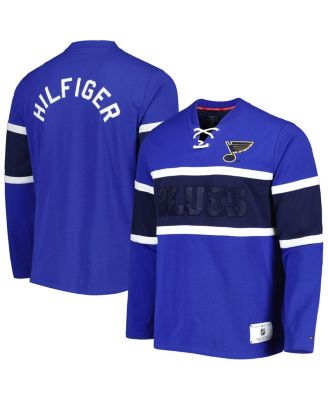 Men's Blue St. Louis Blues Walter Lace-Up Long Sleeve Top