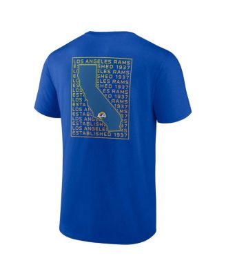 Men's Royal Los Angeles Rams Home Field Advantage T-shirt