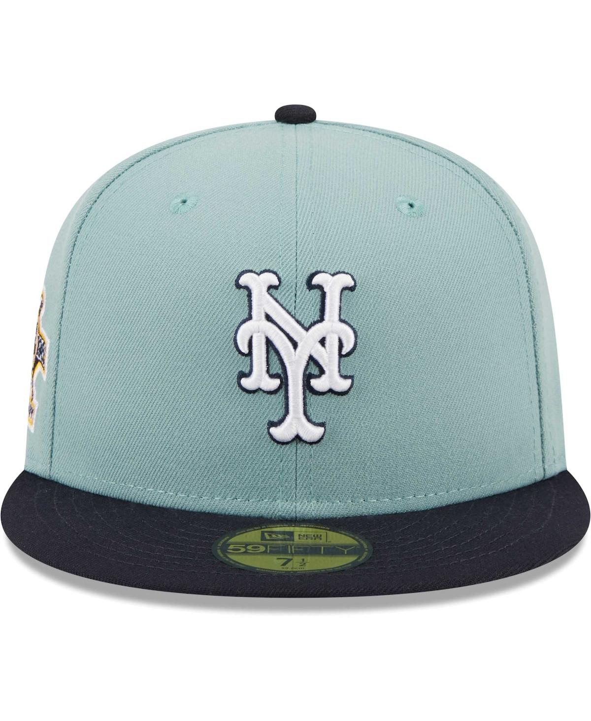 New Era Men's  Light Blue, Navy Detroit Tigers Beach Kiss 59fifty Fitted Hat In Light Blue,navy